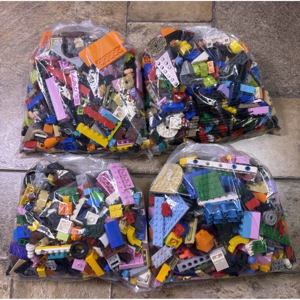 LEGO Multicolor 4lbs 12oz Pounds Bulk Lot Random Bricks Blocks Building Toys